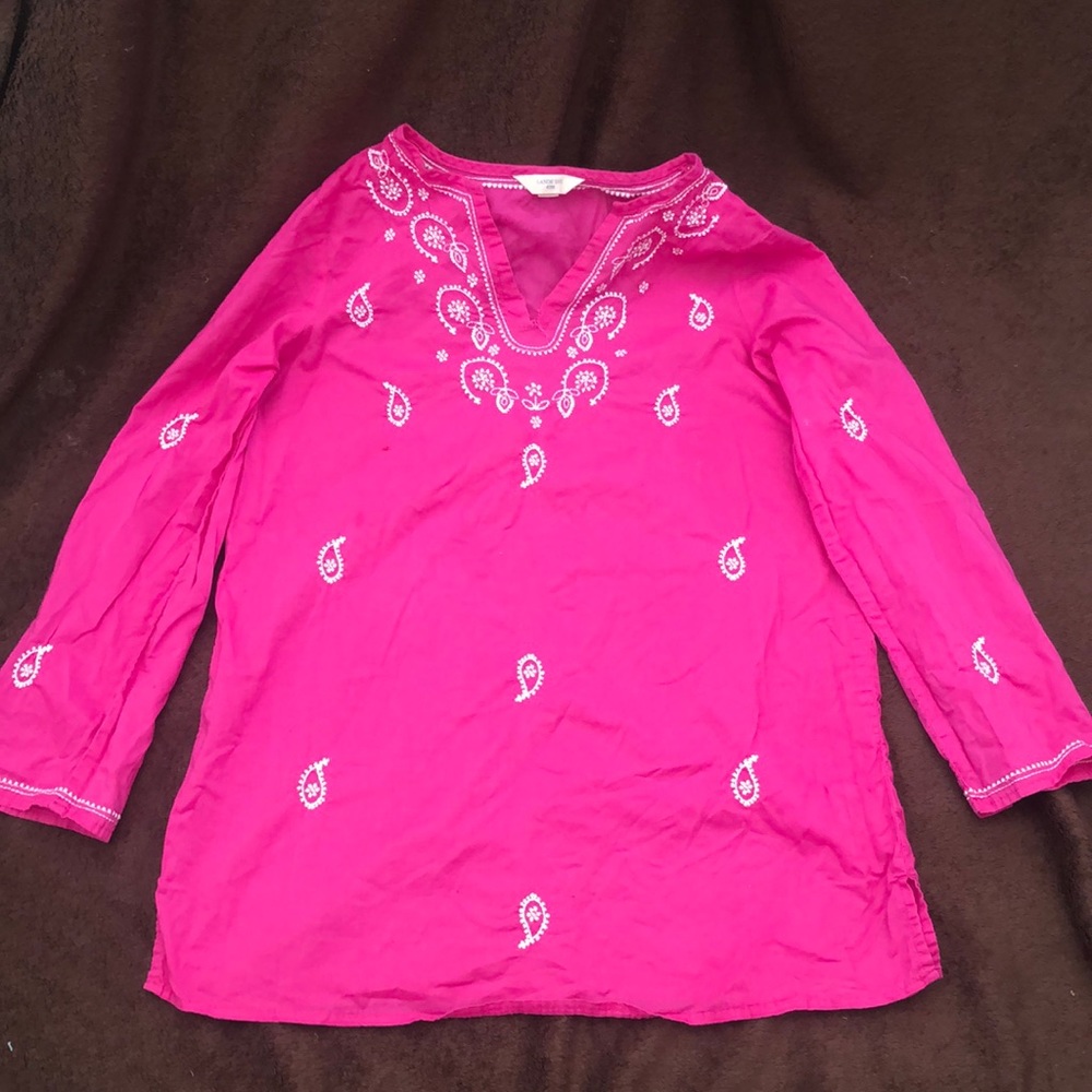 Girls Lands End swimsuit cover-up